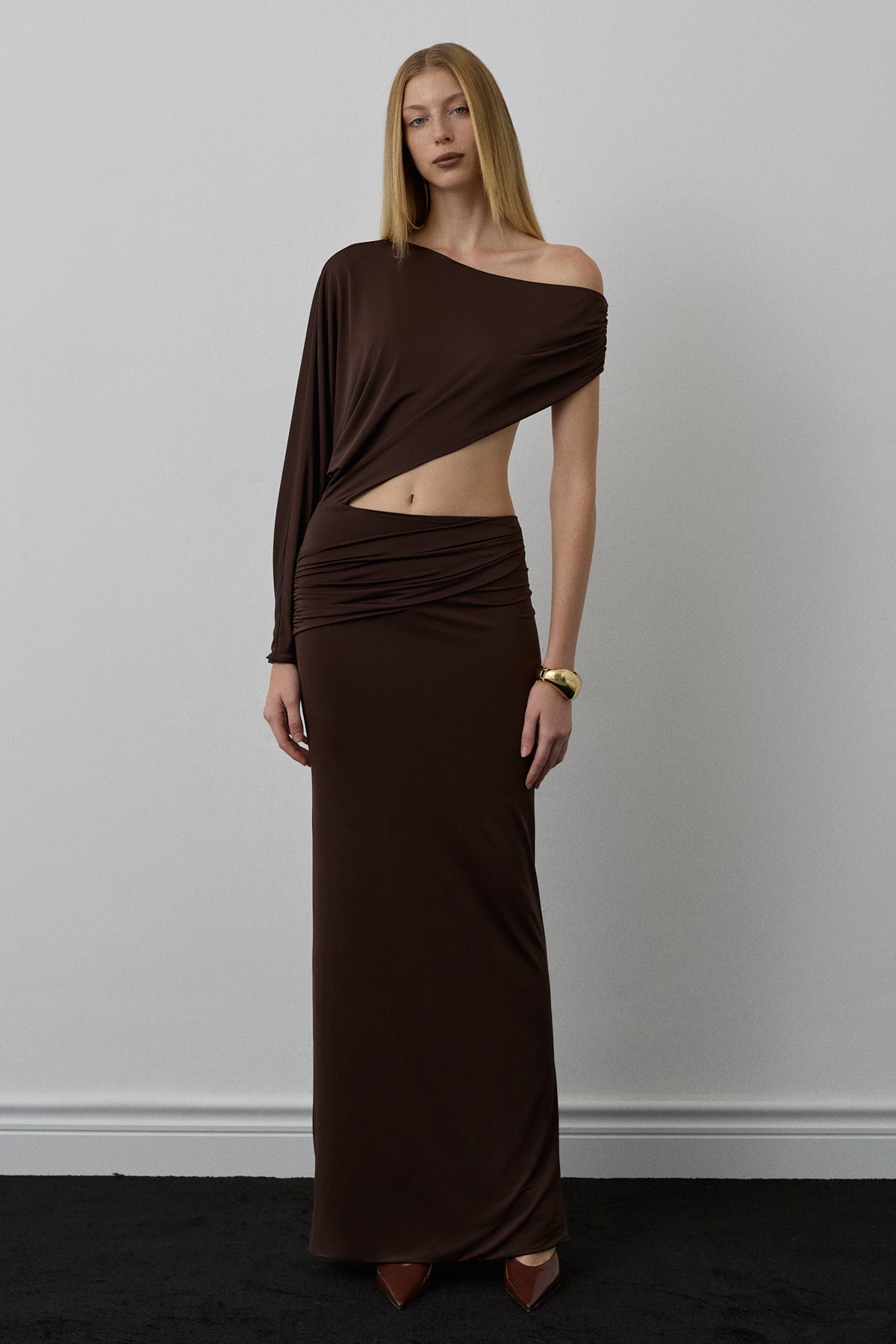 RAE DRESS BROWN