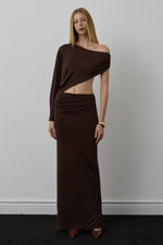 RAE DRESS BROWN