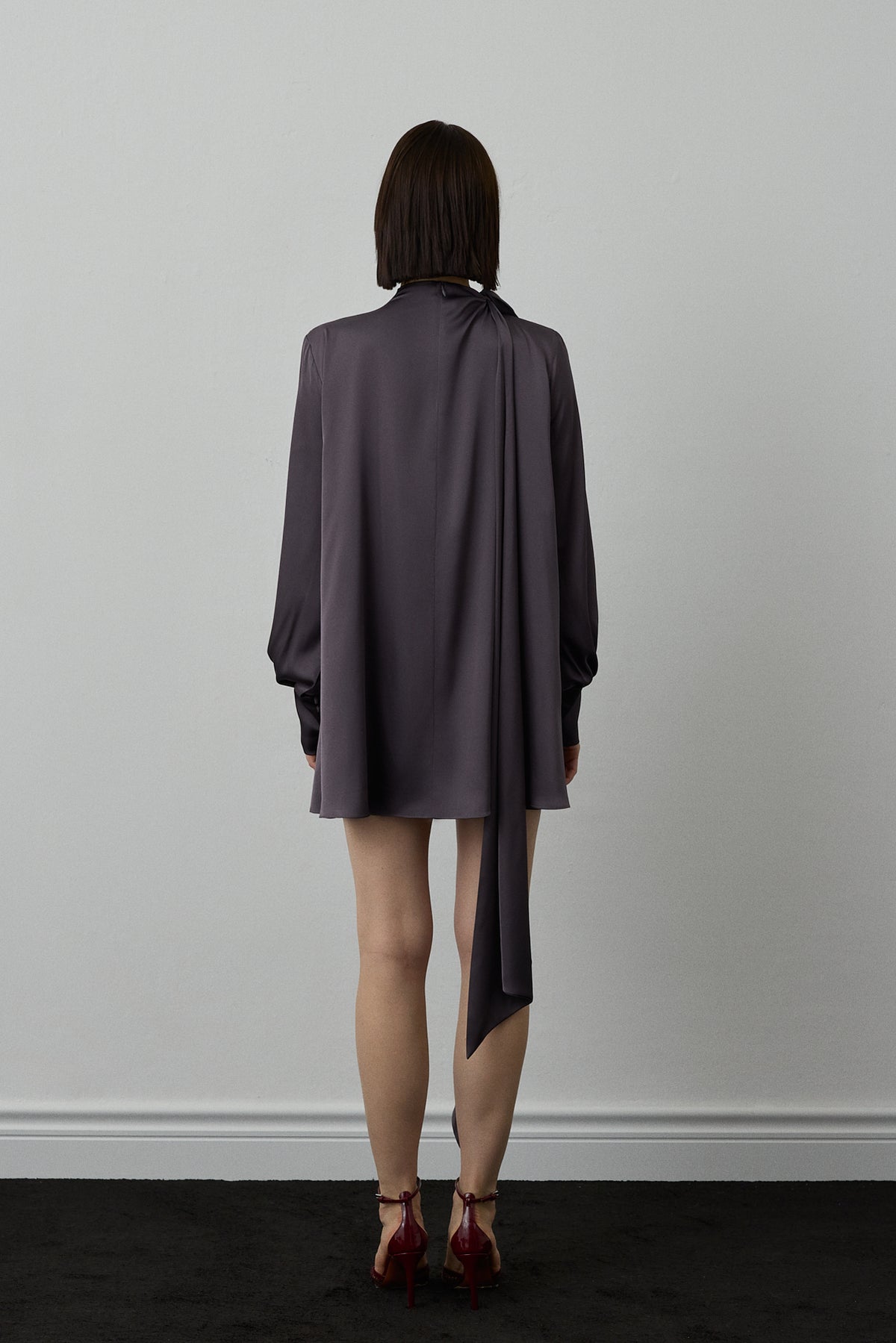 ARVENNE DRESS ANTHRACITE