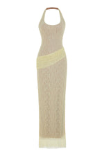PEARLACE DRESS BUTTER YELLOW