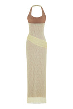 PEARLACE DRESS BUTTER YELLOW