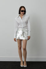 CLEO SKIRT SILVER