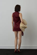 SIMOAS DRESS BURGUNDY