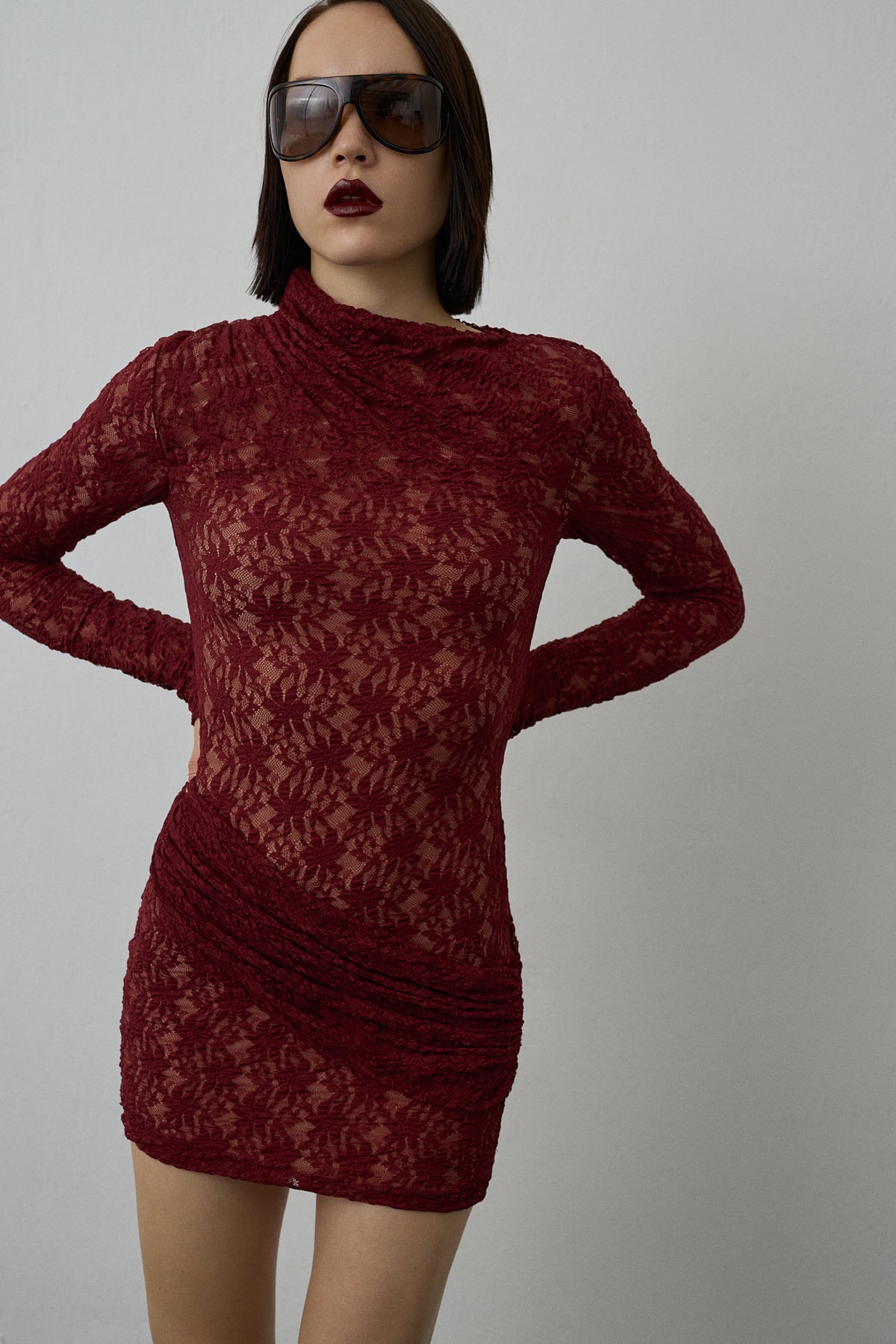 BRUME DRESS BURGUNDY