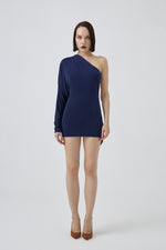 NIMA DRESS NAVY BLUE