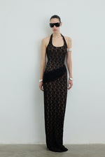 PEARLACE DRESS BLACK