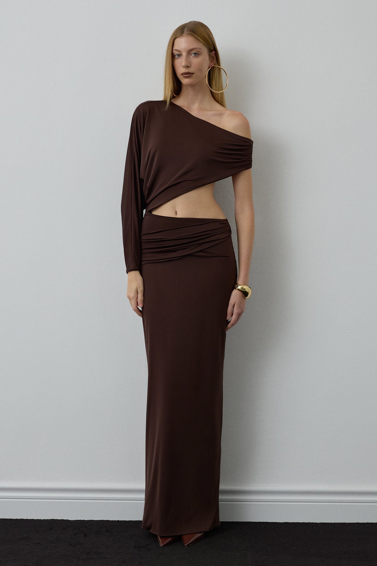 RAE DRESS BROWN