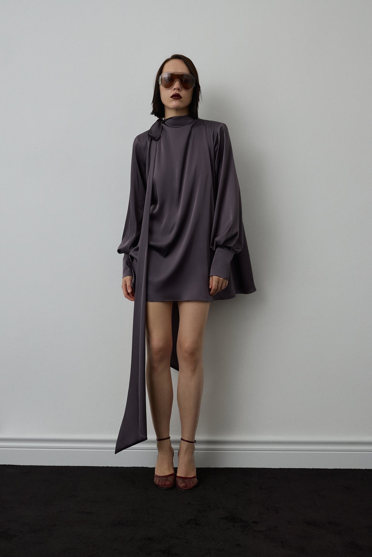 ARVENNE DRESS ANTHRACITE