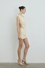 GLEAN DRESS BUTTER YELLOW