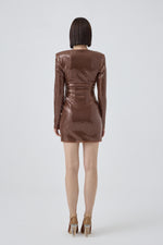 ALVA DRESS BROWN