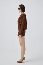 HILIA DRESS BROWN