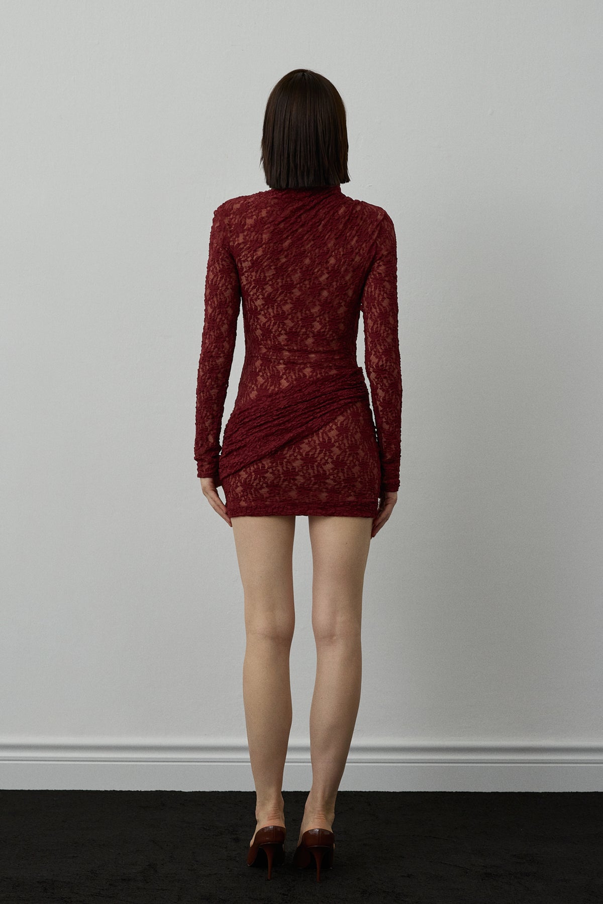BRUME DRESS BURGUNDY