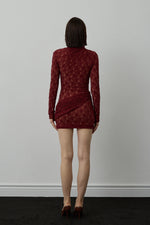 BRUME DRESS BURGUNDY