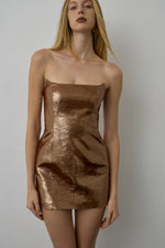 MYRRON DRESS CARAMEL BROWN