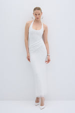 PEARLACE DRESS WHITE