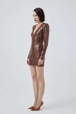 ALVA DRESS BROWN