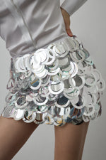 CLEO SKIRT SILVER