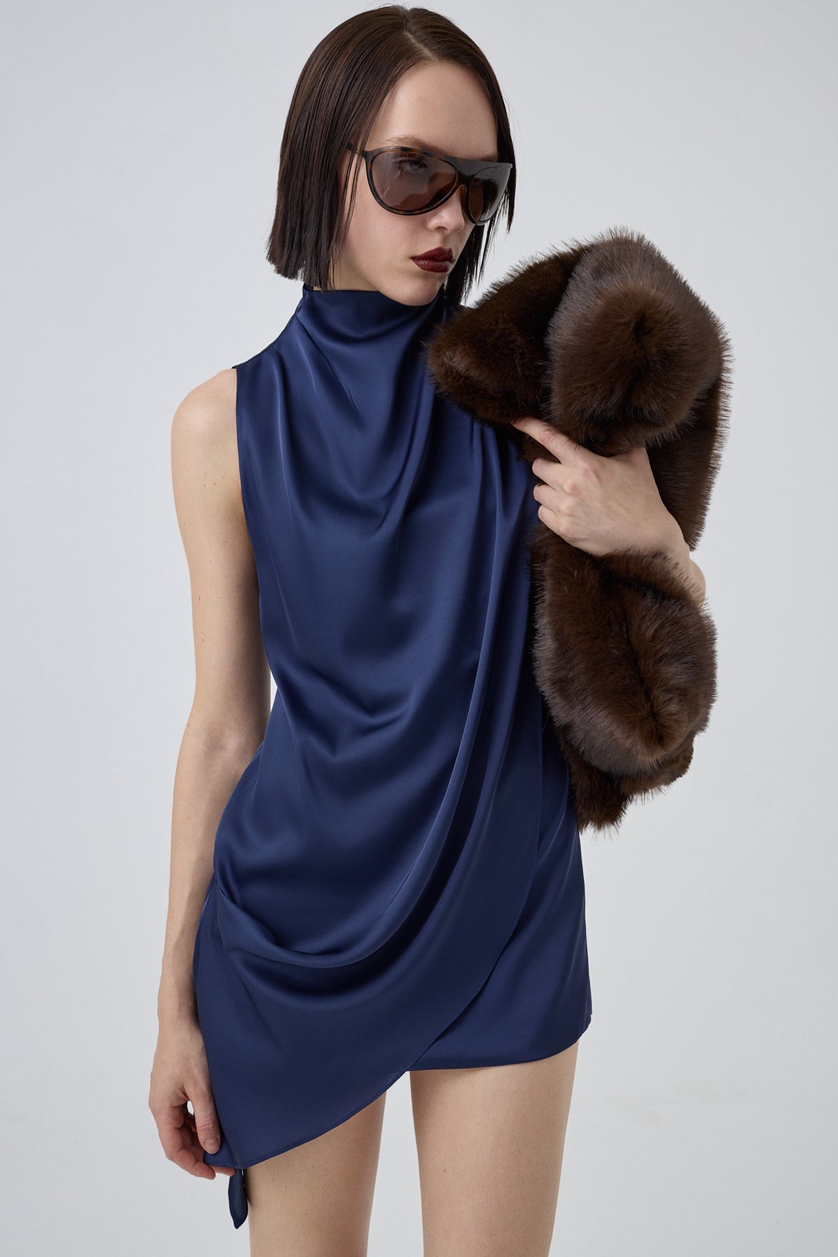 SIMOAS DRESS NAVY BLUE