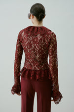 COLETTE TOP BURGUNDY