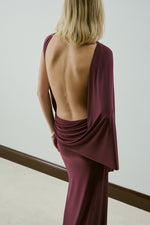 SIANI DRESS BURGUNDY