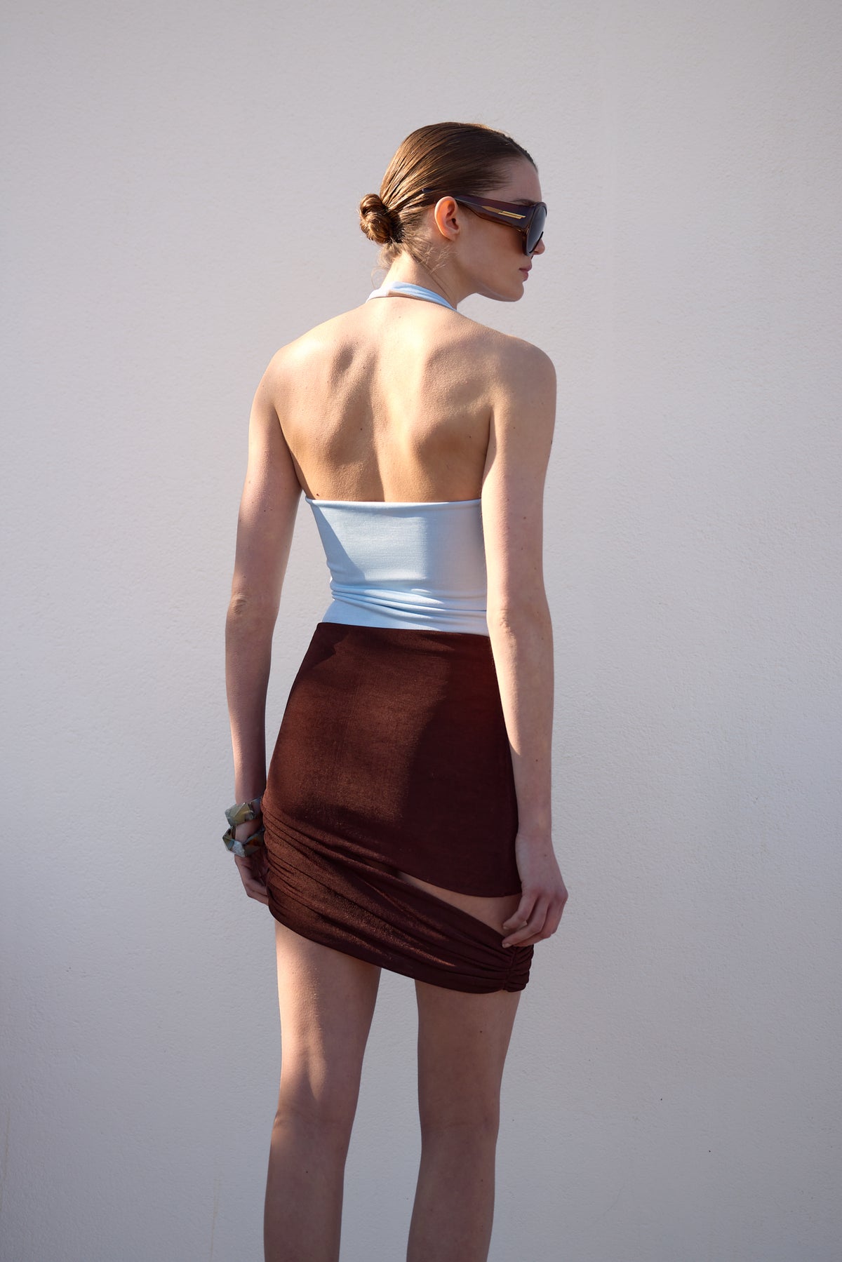 ISAURE SKIRT BROWN