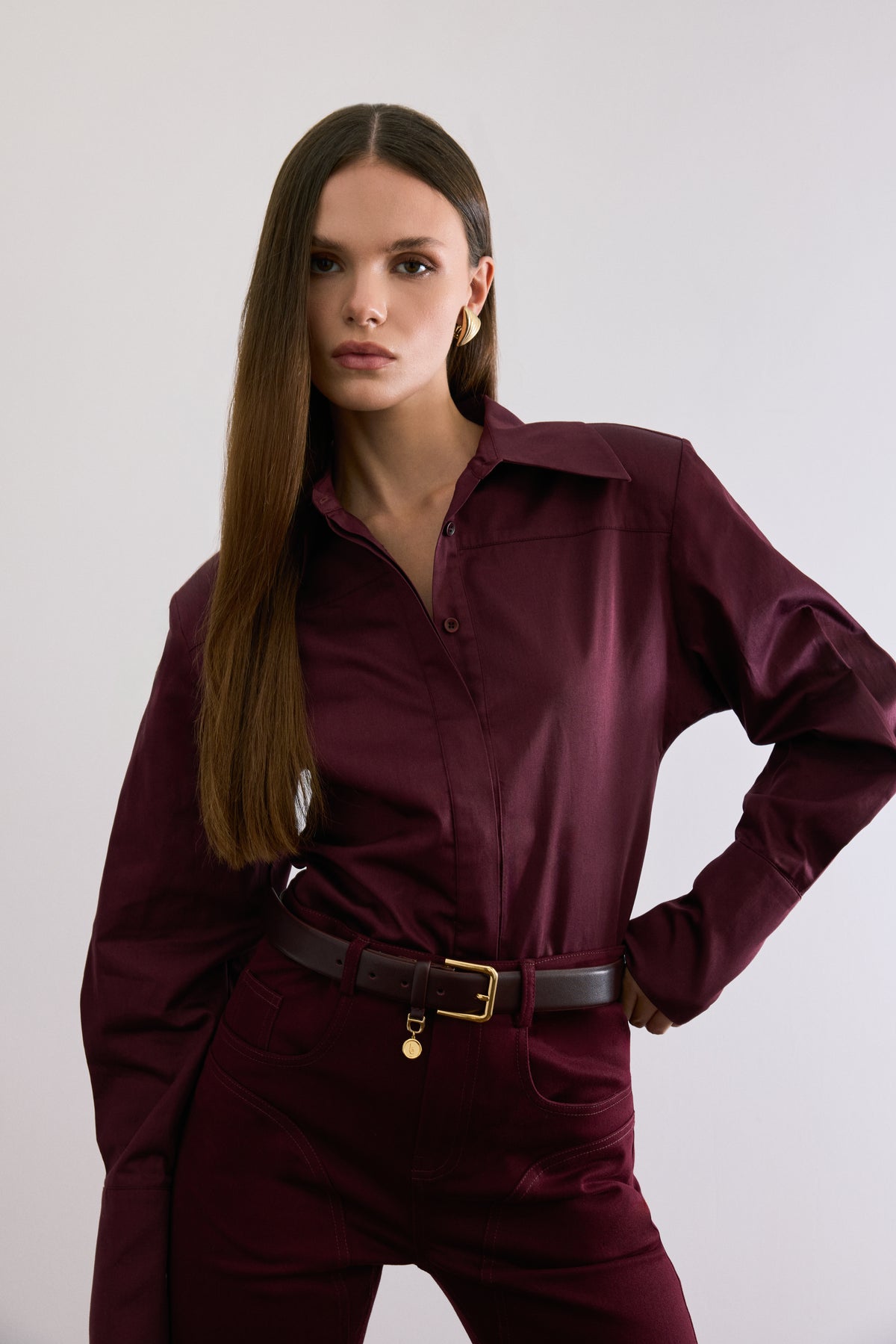 EMBER SHIRT BURGUNDY