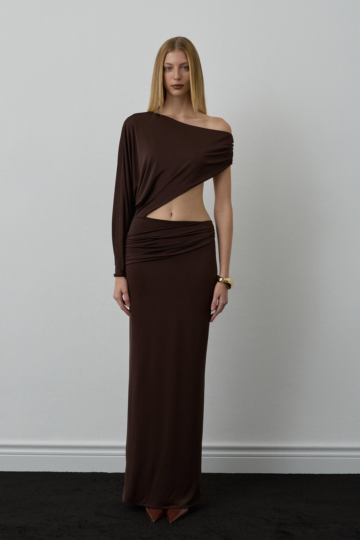 RAE DRESS BROWN