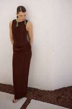 WINNY DRESS BROWN