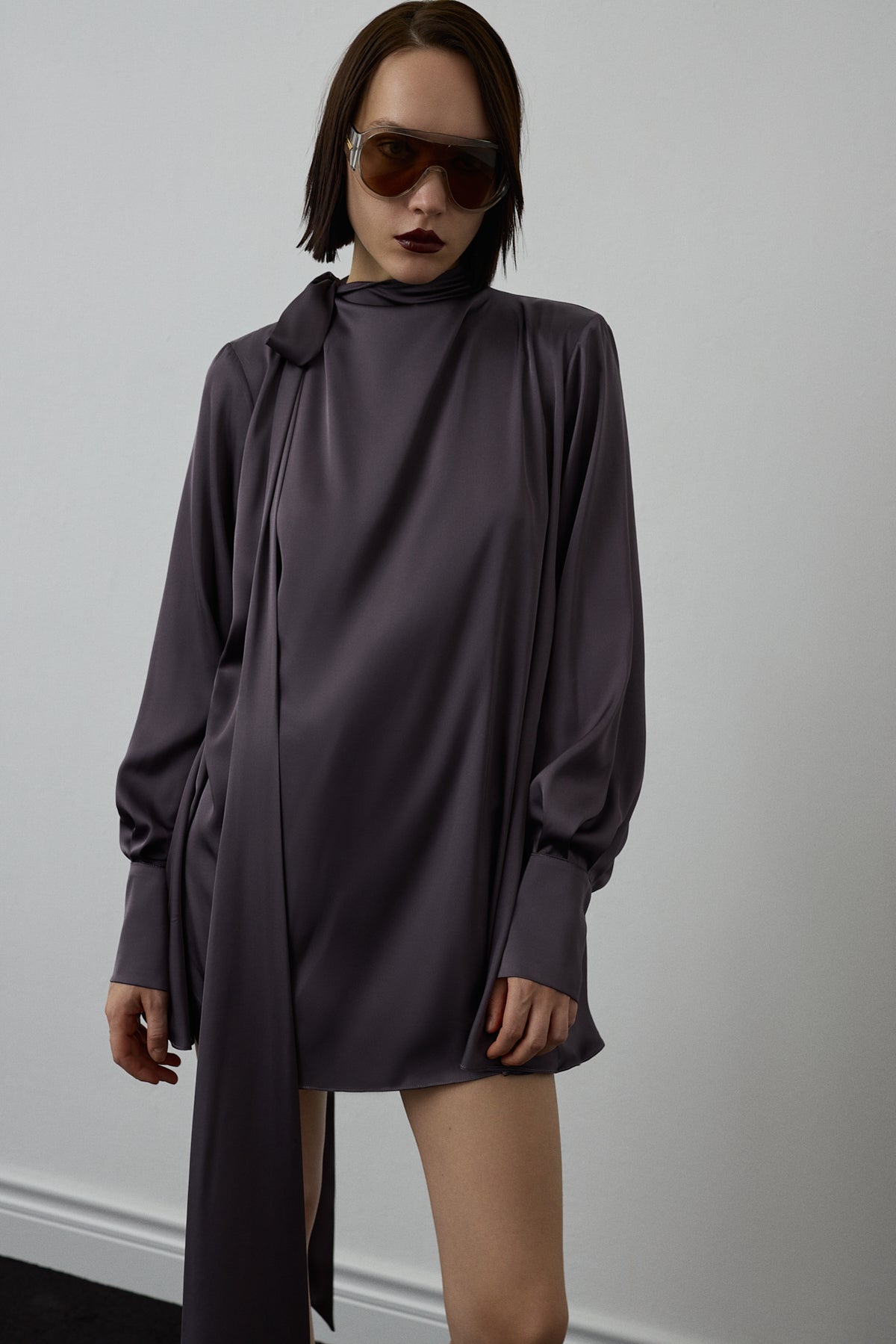ARVENNE DRESS ANTHRACITE