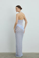 PEARLACE DRESS BLUE