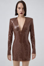 ALVA DRESS BROWN