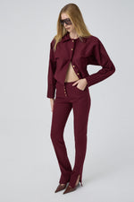 TAILLE TROUSERS BURGUNDY
