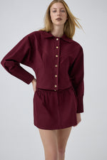 SCYLA JACKET BURGUNDY