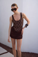 IVEE DRESS BROWN