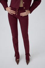 TAILLE TROUSERS BURGUNDY