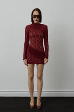 BRUME DRESS BURGUNDY