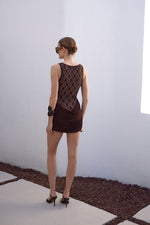 IVEE DRESS BROWN