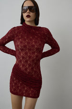 BRUME DRESS BURGUNDY