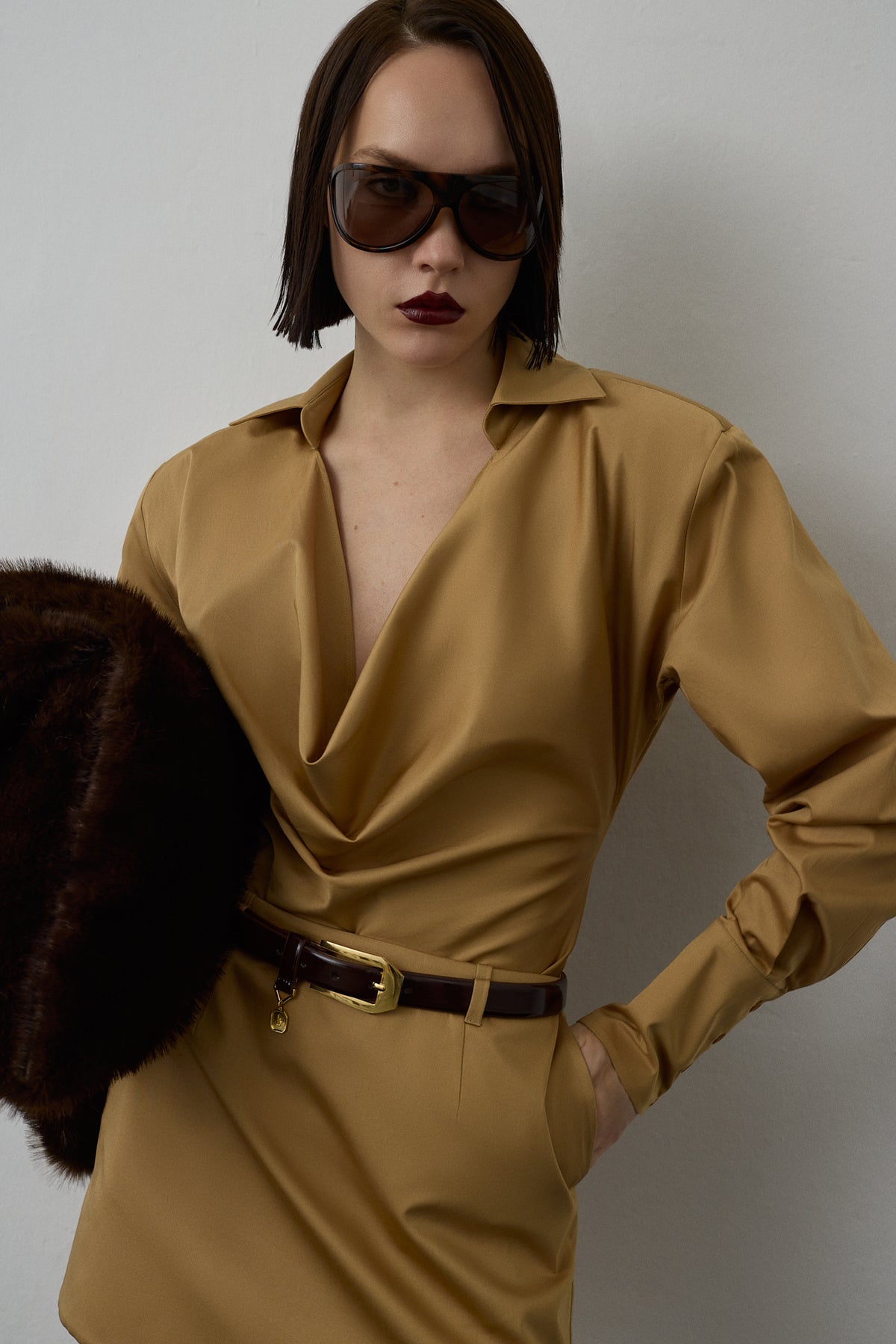 CINTURA BELT BURGUNDY