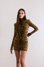 SANDERS DRESS LEOPARD