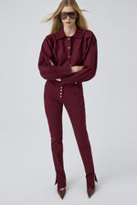 TAILLE TROUSERS BURGUNDY