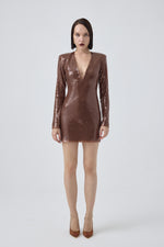 ALVA DRESS BROWN