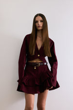 ELLIE SKIRT BURGUNDY