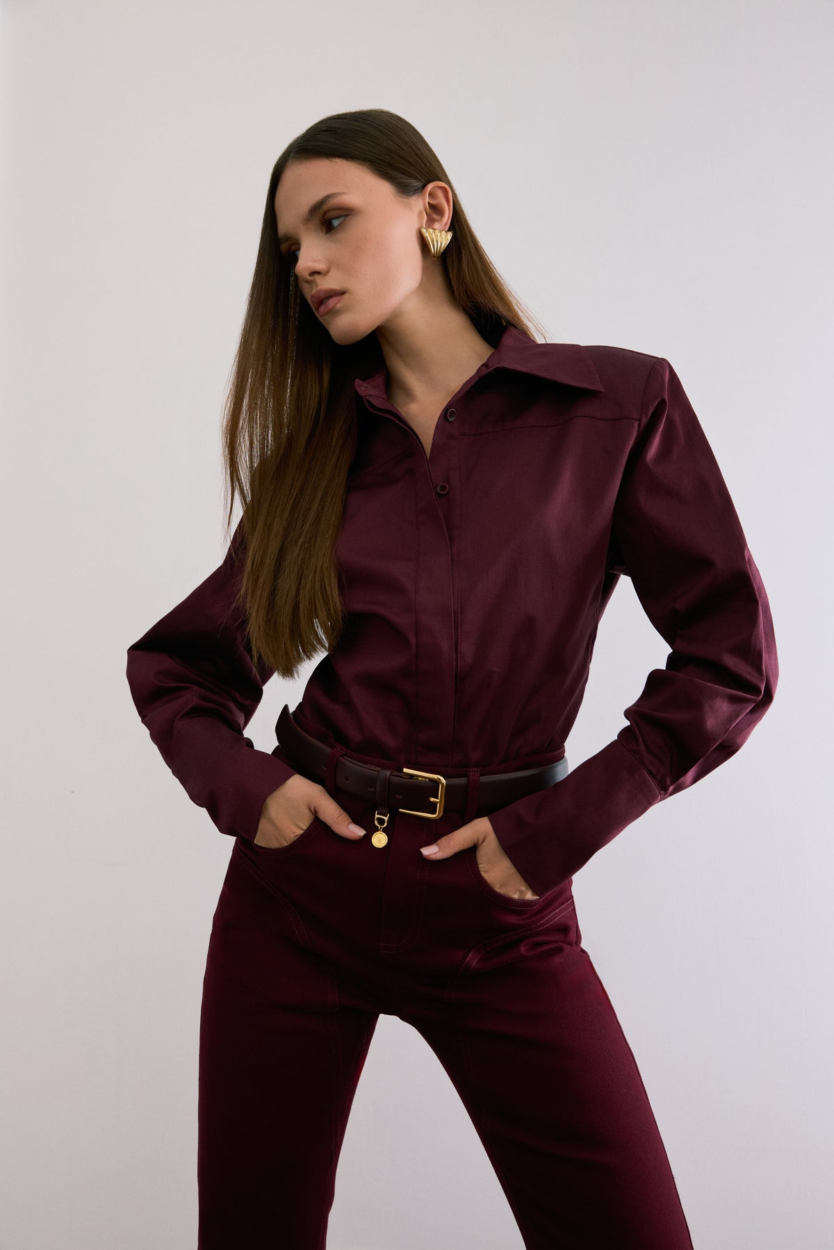 EMBER SHIRT BURGUNDY