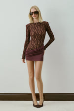 RÉVE DRESS BURGUNDY