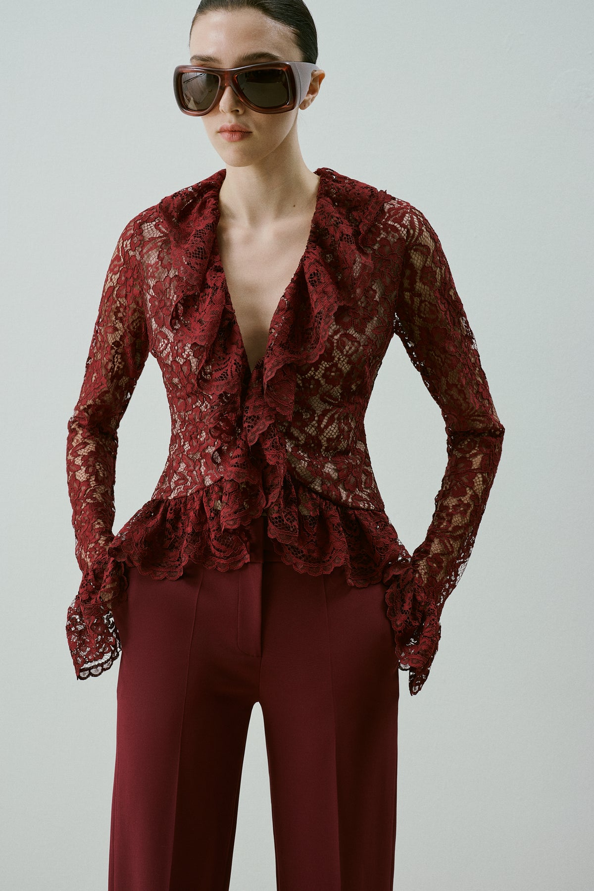 COLETTE TOP BURGUNDY