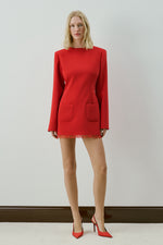 AUBREY DRESS RED