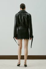CADIE LEATHER JACKET BLACK